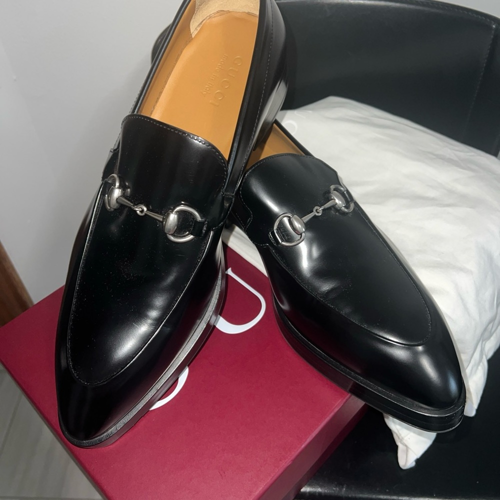 ❌❌SOLD❌❌Gucci Black Leather Loafers horsebit USA Mens size 11.❌❌SOLD❌❌